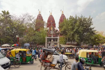 Sri Digambar Jain Lal Mandir, east elevation