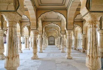 Amber Fort, Sattais Kacheri (Court of 27 Pillars)