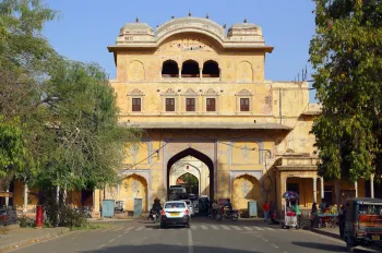 Jaipur City Palace, Jaleb Chowk, Drum Gate (Naqqar Khana ka Darwaza)