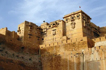 Jaisalmer Fort, Royal Palace (Raj Mahal), women's quarters (zenana), northeast elevation