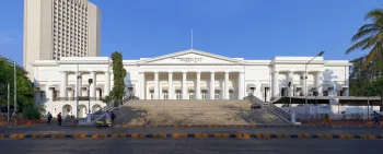 Asiatic Society of Mumbai Town Hall, east elevation