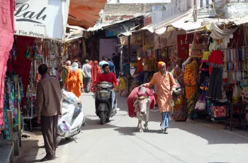 Main Market/Bazaar in Pushkar