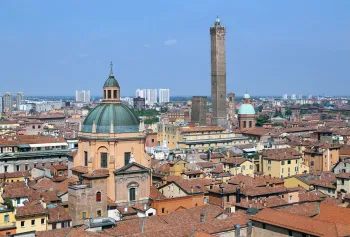 Old Town of Bologna, seen from San Petronio Cathedral