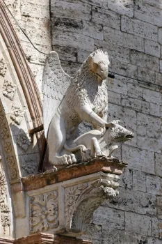 Palace of the Priors, Portale Maggiore, griffin sculpture