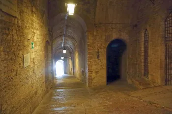 Rocca Paolina, corridor to the Porta Marzia