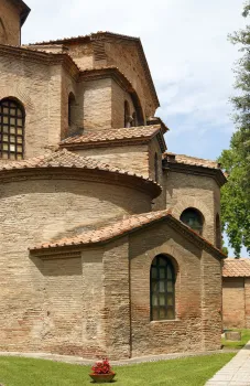 Basilica of San Vitale, east facade detail (south elevation)