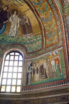 Basilica of San Vitale, mosaics of the apse with the Theodora panel