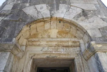 Mausoleum of Theodoric, tympanum of the entrance of the lower floor