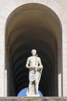 Palace of Italian Civilisation, allegorical statue “handicrafts”