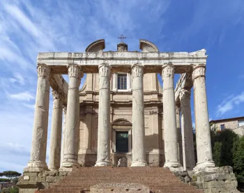 Roman Forum, Temple of Antoninus and Faustina, front view