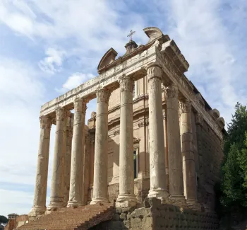Roman Forum, Temple of Antoninus and Faustina, southeast elevation