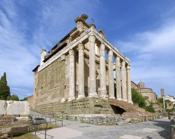 Roman Forum, Temple of Antoninus and Faustina, southwest elevation
