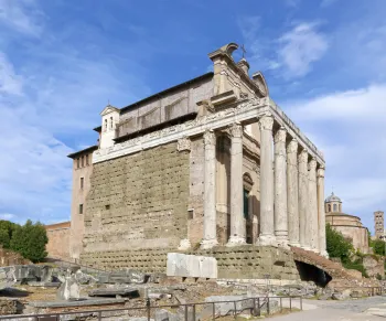 Roman Forum, Temple of Antoninus and Faustina, west elevation