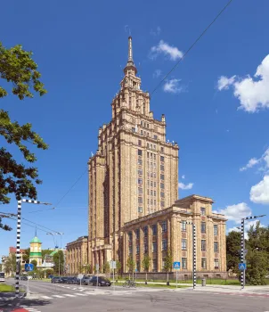 Building of the Latvian Academy of Sciences, east elevation