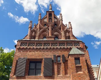 House of Perkunas, main facade (east elevation)