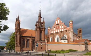 Church of St. Francis and St. Bernard, with Church of Saint Anne, southwest elevation