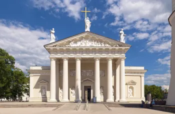 Vilnius Cathedral, main facade (west elevation)
