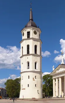Vilnius Cathedral, bell tower, south elevation