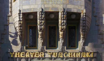 Royal Theater Tuschinski, facade detail with lettering