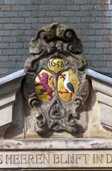 New Church, coat of arms above the main portal