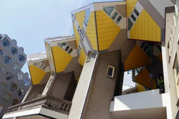 Cube Houses (Blaak Forest), southern facade detail