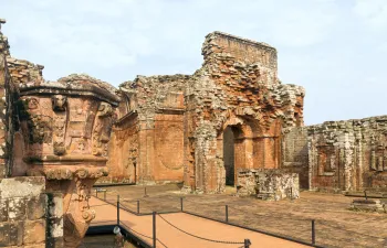 Jesuit Mission of the Most Holy Trinity in Paraná, Main Church, nave with pulpit