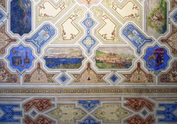 Kupa Synagogue, ceiling with paintings