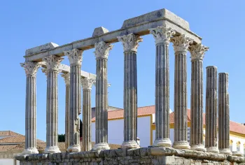 Roman Temple of Évora, northwest elevation