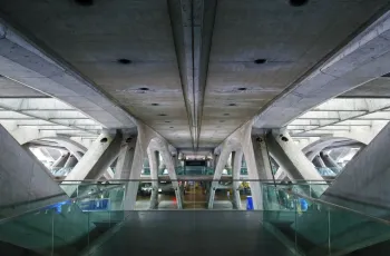 Lisbon Oriente Station, central axis of the structural system