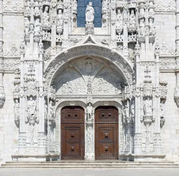 Monastery of the Hieronymites, Church of Saint Mary, lower part of the South Portal