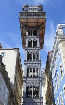 Santa Justa Elevator, view up from street level