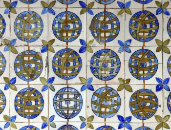 National Palace of Pena, azulejo tiles depicting armillary spheres