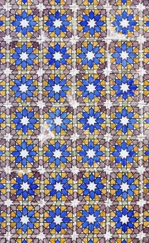 National Palace of Pena, azulejo tiles with zellige pattern
