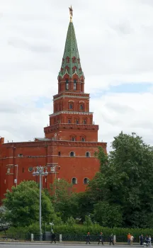 Moscow Kremlin, Borovitskaya Tower, west elevation