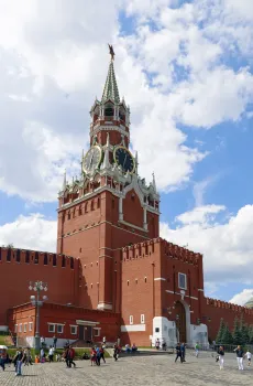 Moscow Kremlin, Saviour Tower (Spasskaya), east elevation
