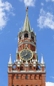 Moscow Kremlin, Saviour Tower (Spasskaya), spire and clock