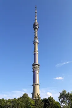 Ostankino Tower, northwest elevation
