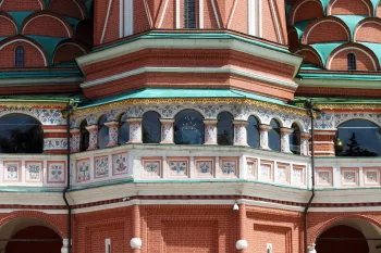 Saint Basil's Cathedral, facade detail, gallery