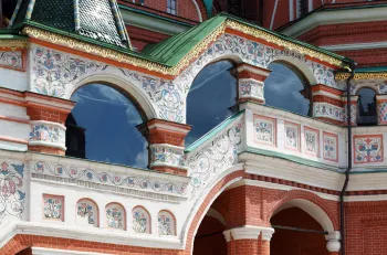 Saint Basil's Cathedral, facade detail, gallery