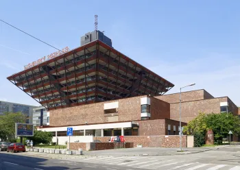 Slovak Radio Building, east elevation
