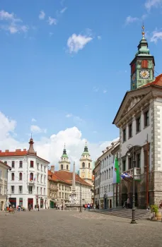 City Square with Ljubljana City Hall