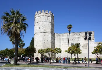 Alcazar of Jerez de la Frontera, octogonal tower and walls