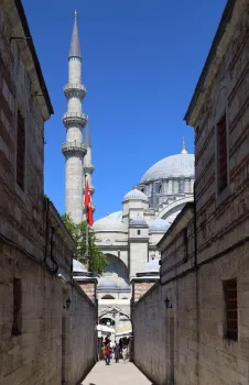 Süleymaniye Mosque, view from the madrasas of the mosque complex (külliye)