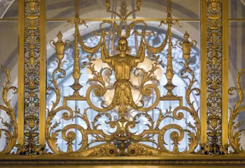 Boston Opera House, lobby, detail of the window grills