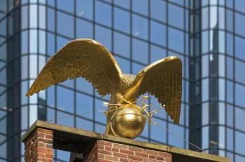 Old State House, eagle sculpture