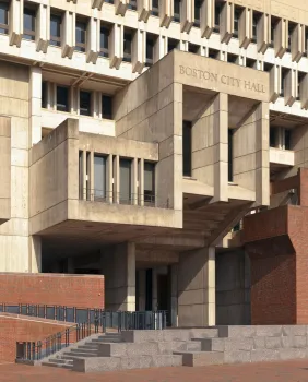Boston City Hall, facade detail
