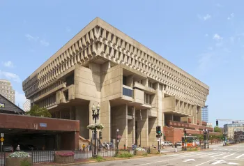 Boston City Hall, southeast elevation