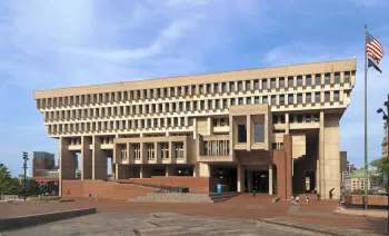 Boston City Hall, southwest elevation