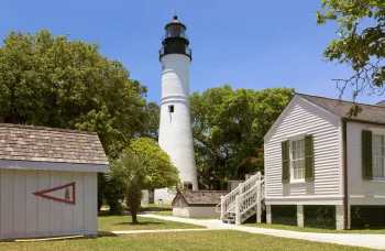 Key West Lighthouse, with outbuildings (south elevation)