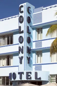 Colony Hotel, signage